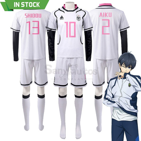 【In Stock】Anime Blue Lock Cosplay Japan U20 Football Jersey Costume Costumes