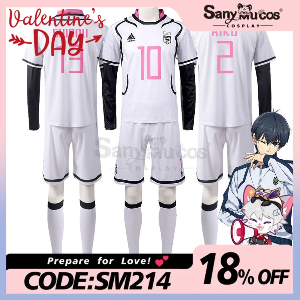 【In Stock】Anime Blue Lock Cosplay Japan U20 Football Jersey Costume Costumes