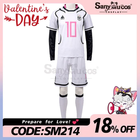 【In Stock】Anime Blue Lock Cosplay Japan U20 Football Jersey Costume Itoshi Sae / S Costumes