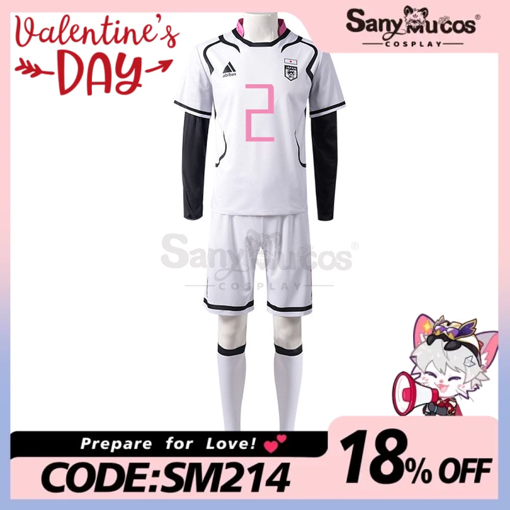 【In Stock】Anime Blue Lock Cosplay Japan U20 Football Jersey Costume Oliver Aiku / S Costumes