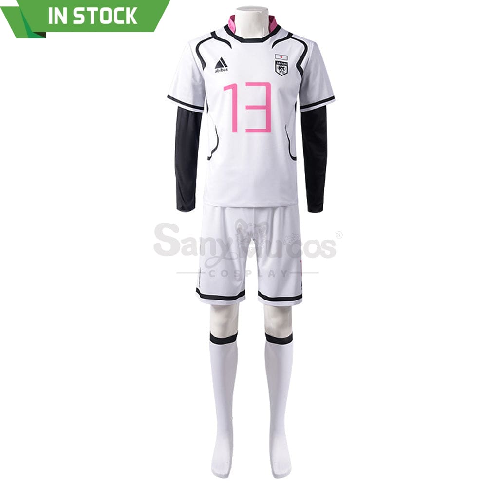 【In Stock】Anime Blue Lock Cosplay Japan U20 Football Jersey Costume Ryusei Shido / S Costumes