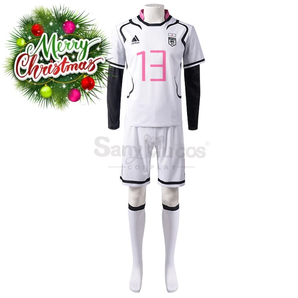 【In Stock】Anime Blue Lock Cosplay Japan U20 Football Jersey Costume Ryusei Shido / S Costumes