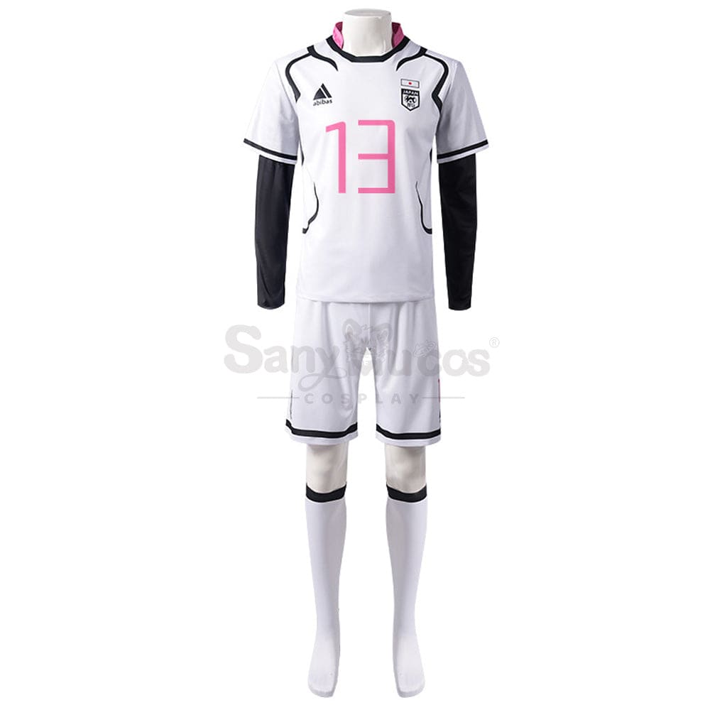 【In Stock】Anime Blue Lock Cosplay Japan U20 Football Jersey Costume Ryusei Shido / S Costumes
