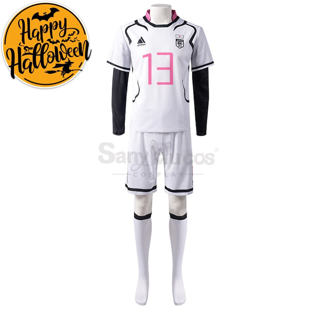 【In Stock】Anime Blue Lock Cosplay Japan U20 Football Jersey Costume Ryusei Shido / S Costumes