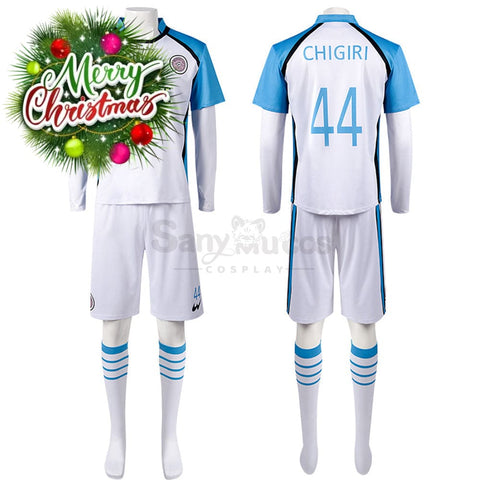 【In Stock】Anime Blue Lock Cosplay Manshine City Football Jersey Costume Chigiri Hyoma / S Costumes