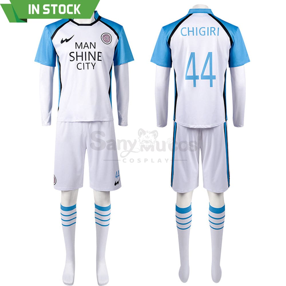 【In Stock】Anime Blue Lock Cosplay Manshine City Football Jersey Costume Chigiri Hyoma / S Costumes