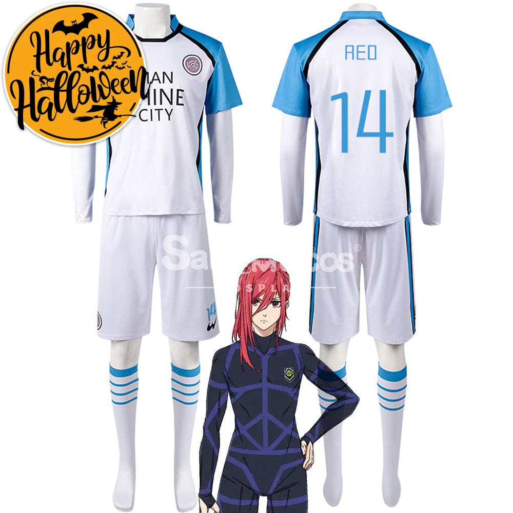 【In Stock】Anime Blue Lock Cosplay Manshine City Football Jersey Costume Costumes