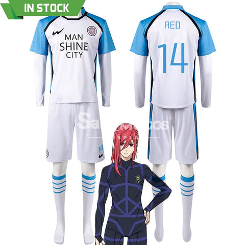 【In Stock】Anime Blue Lock Cosplay Manshine City Football Jersey Costume Costumes