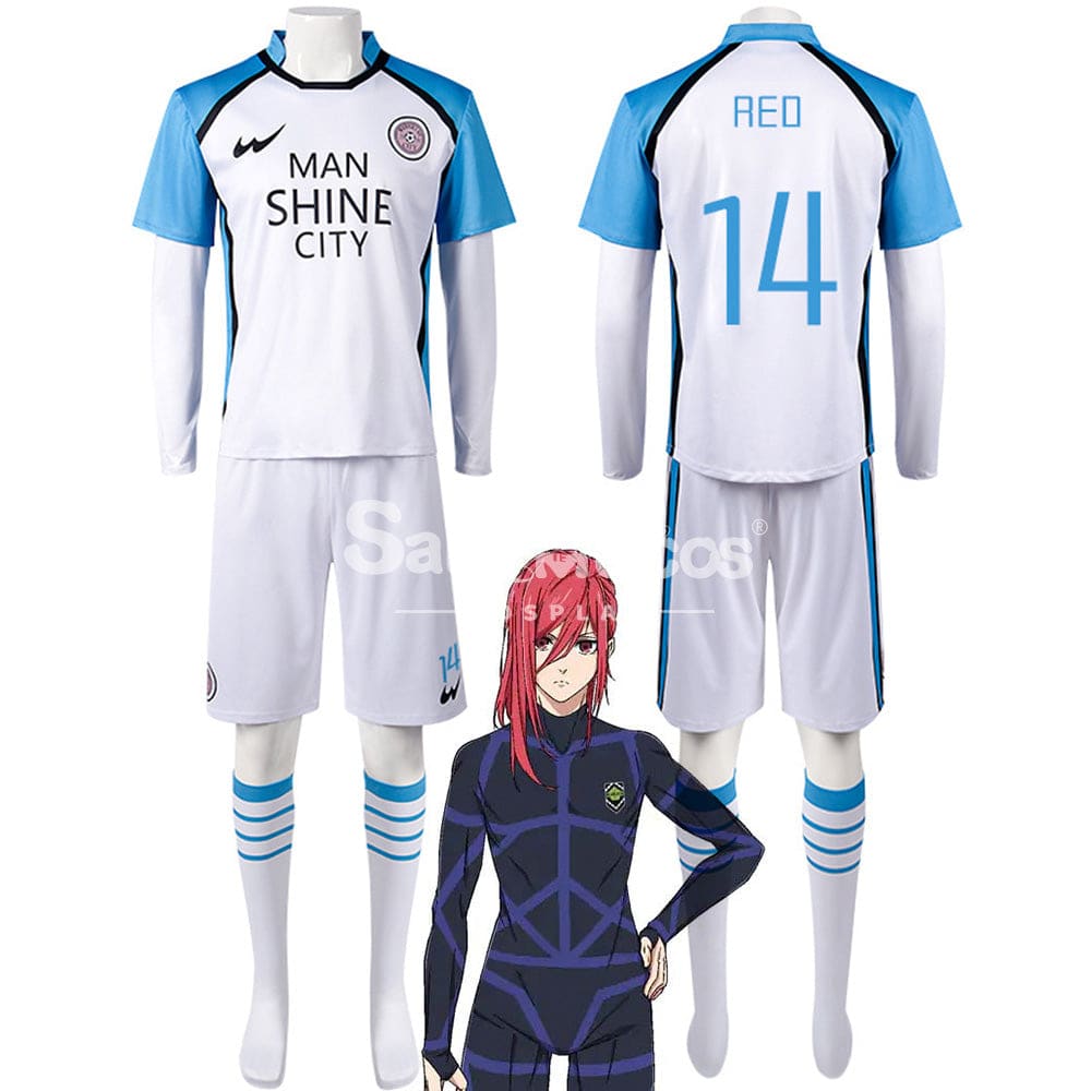 【In Stock】Anime Blue Lock Cosplay Manshine City Football Jersey Costume Costumes