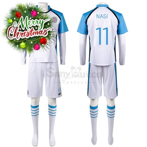 【In Stock】Anime Blue Lock Cosplay Manshine City Football Jersey Costume Nagi Seishiro / S Costumes