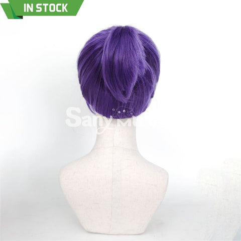 Anime BLUE LOCK Cosplay Reo Mikage Purple Medium Cosplay Wig