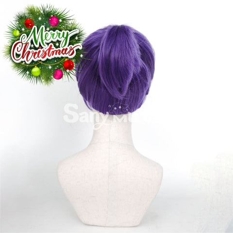 Anime BLUE LOCK Cosplay Reo Mikage Purple Medium Cosplay Wig