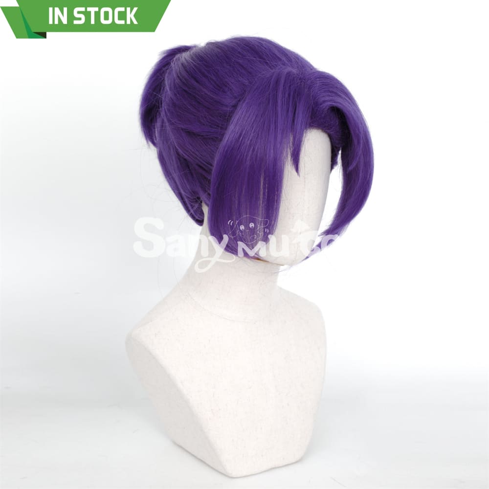 Anime BLUE LOCK Cosplay Reo Mikage Purple Medium Cosplay Wig