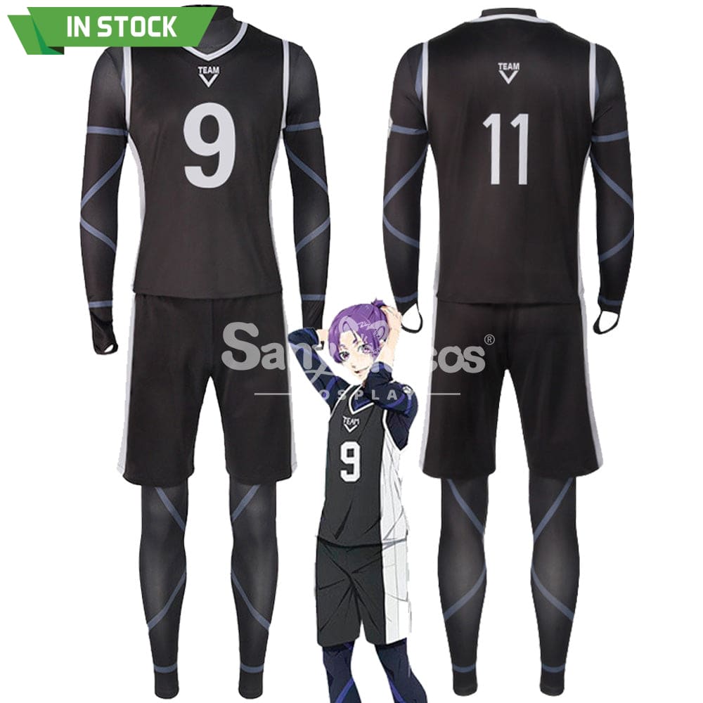 【In Stock】Anime Blue Lock Cosplay Team V Football Jersey Costume Costumes