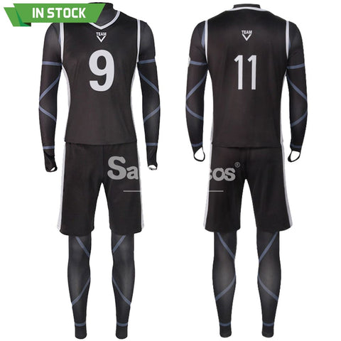 【In Stock】Anime Blue Lock Cosplay Team V Football Jersey Costume Costumes