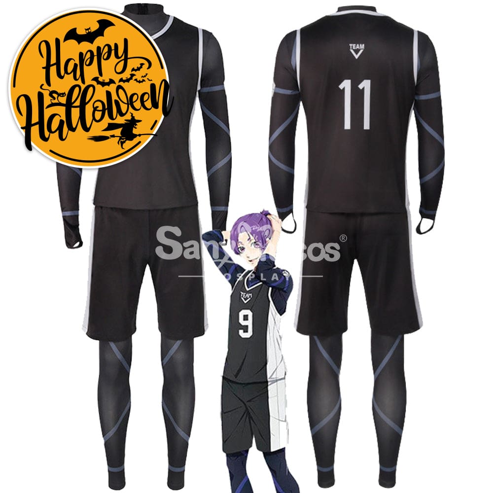 【In Stock】Anime Blue Lock Cosplay Team V Football Jersey Costume Costumes