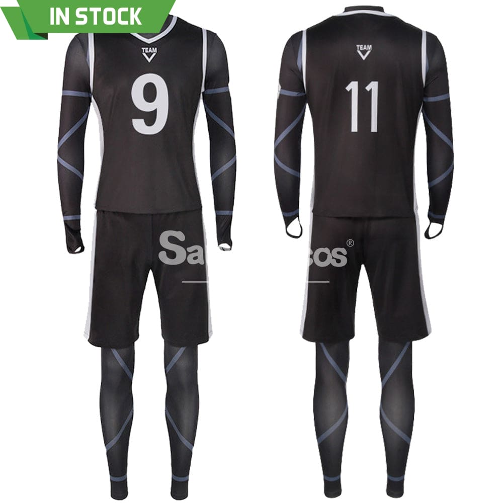 【In Stock】Anime Blue Lock Cosplay Team V Football Jersey Costume Costumes