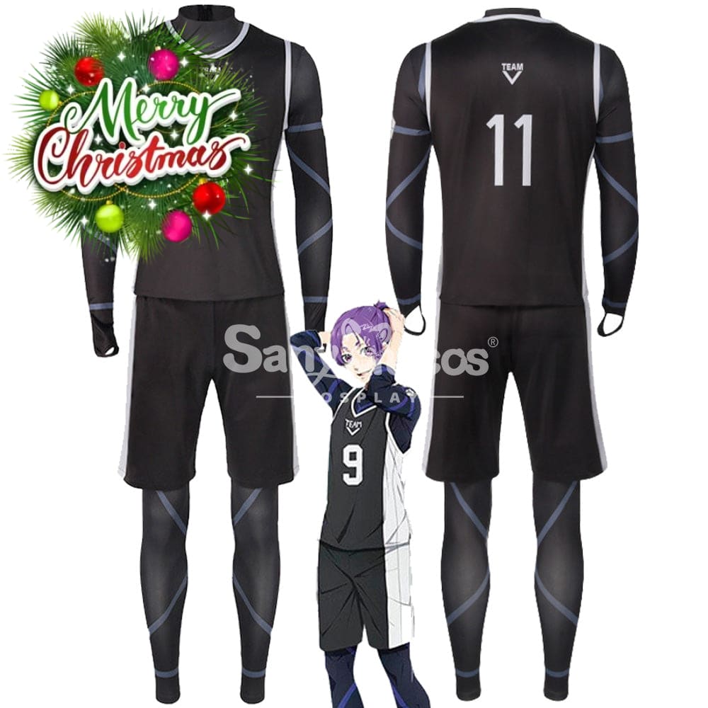 【In Stock】Anime Blue Lock Cosplay Team V Football Jersey Costume Costumes