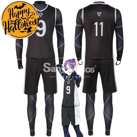 【In Stock】Anime Blue Lock Cosplay Team V Football Jersey Costume Costumes