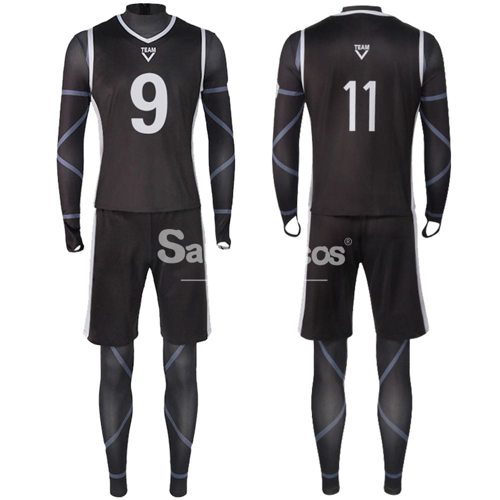 【In Stock】Anime Blue Lock Cosplay Team V Football Jersey Costume Costumes
