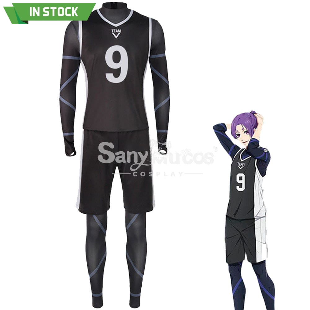 【In Stock】Anime Blue Lock Cosplay Team V Football Jersey Costume Mikage Reo / S Costumes