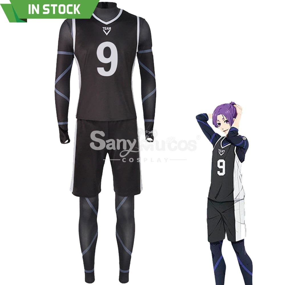 【In Stock】Anime Blue Lock Cosplay Team V Football Jersey Costume Mikage Reo / S Costumes