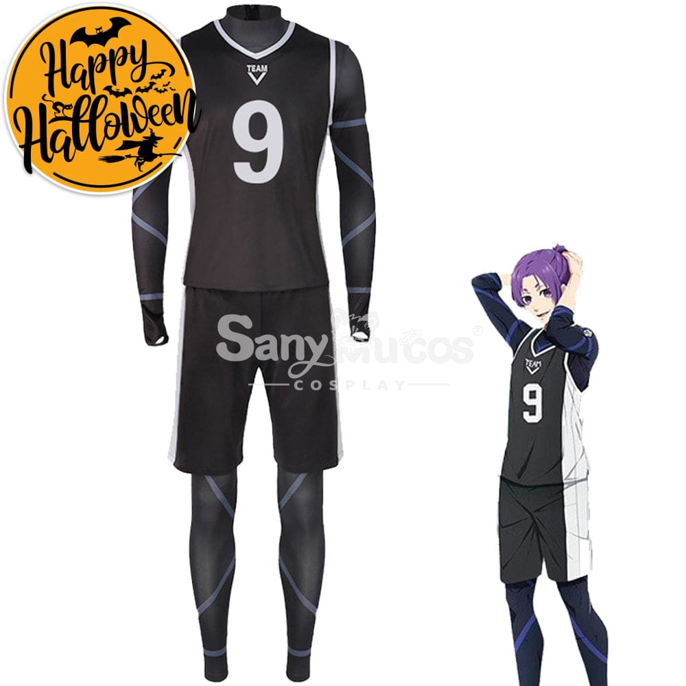 【In Stock】Anime Blue Lock Cosplay Team V Football Jersey Costume Mikage Reo / S Costumes