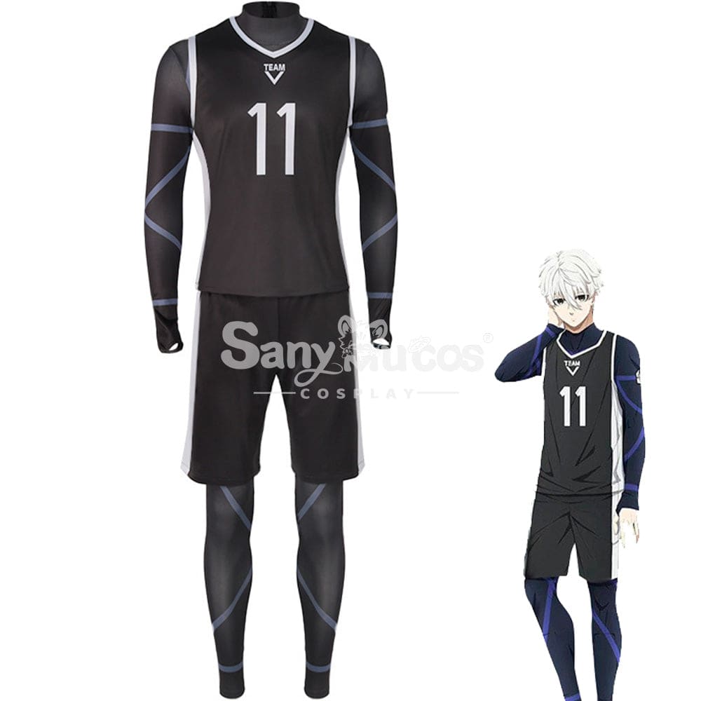 【In Stock】Anime Blue Lock Cosplay Team V Football Jersey Costume Nagi Seishiro / S Costumes