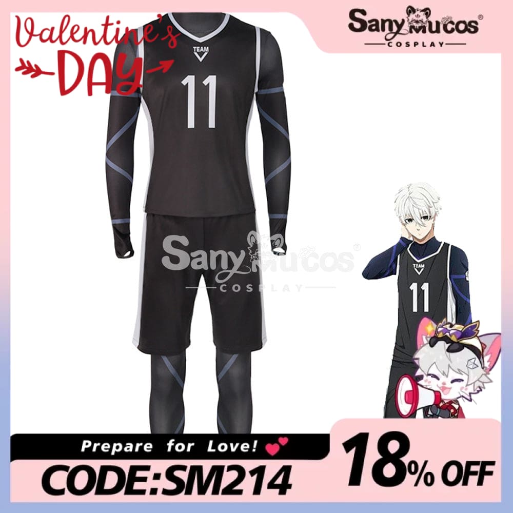 【In Stock】Anime Blue Lock Cosplay Team V Football Jersey Costume Nagi Seishiro / S Costumes