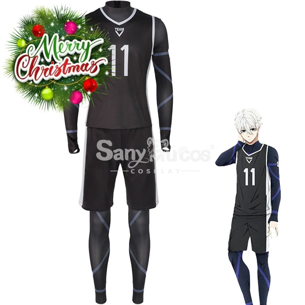 【In Stock】Anime Blue Lock Cosplay Team V Football Jersey Costume Nagi Seishiro / S Costumes