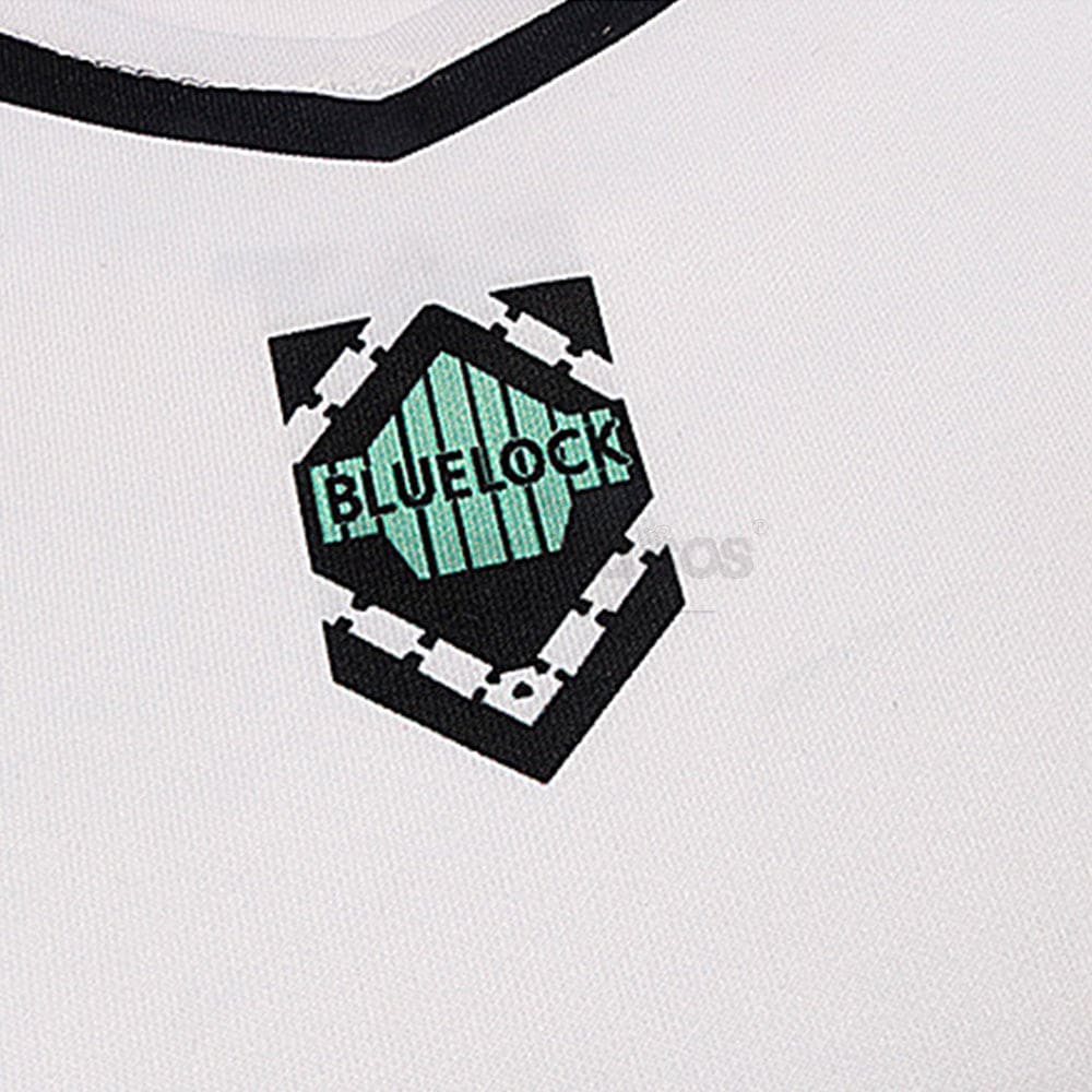 【In Stock】Anime Blue Lock Cosplay Team White Football Jersey Costume Costumes