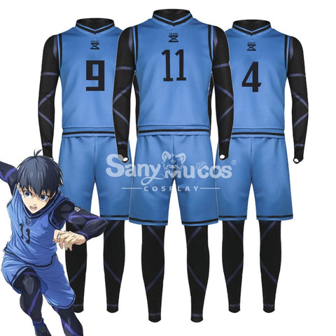 【In Stock】Anime Blue Lock Cosplay Team Z Football Jersey Costume Costumes