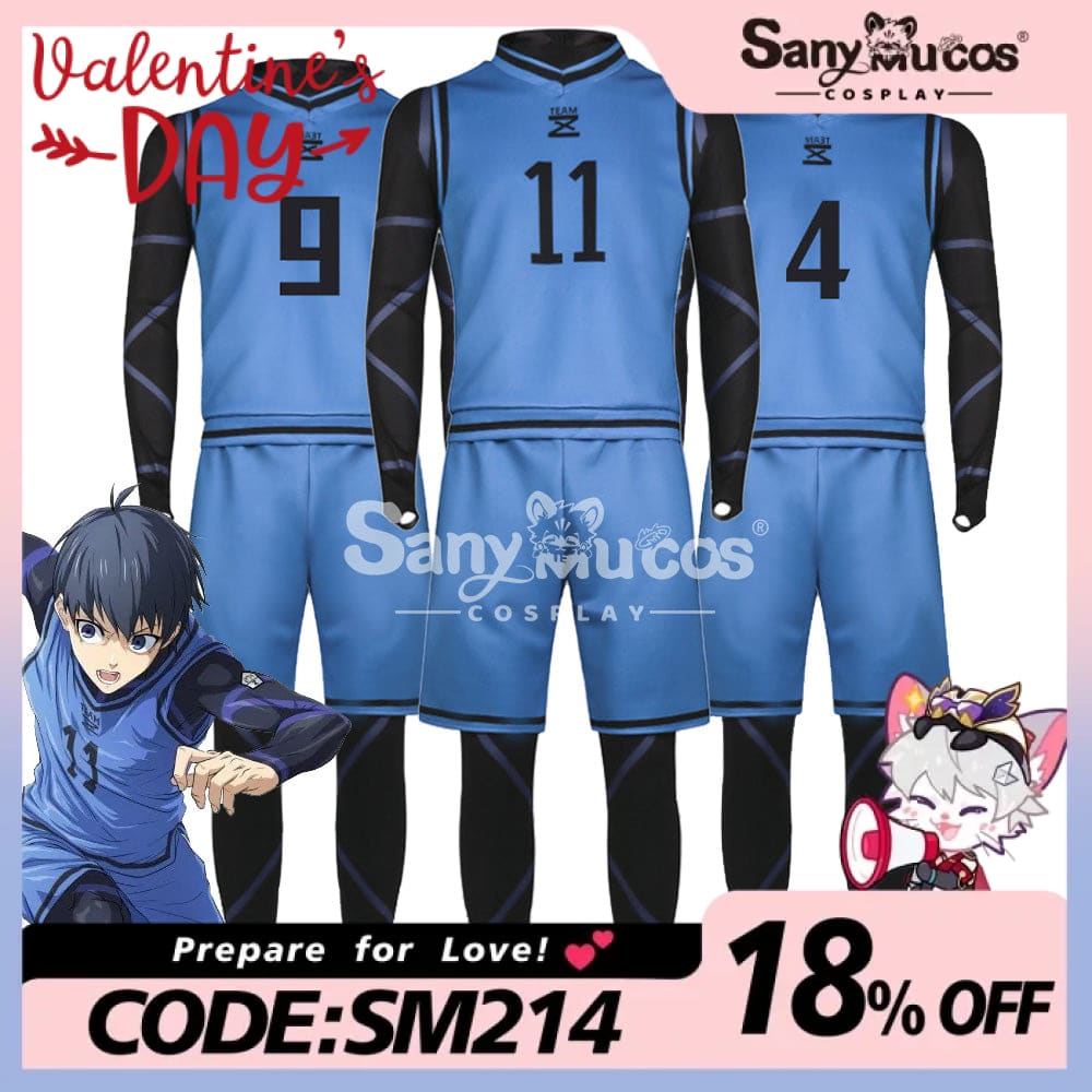 【In Stock】Anime Blue Lock Cosplay Team Z Football Jersey Costume Costumes