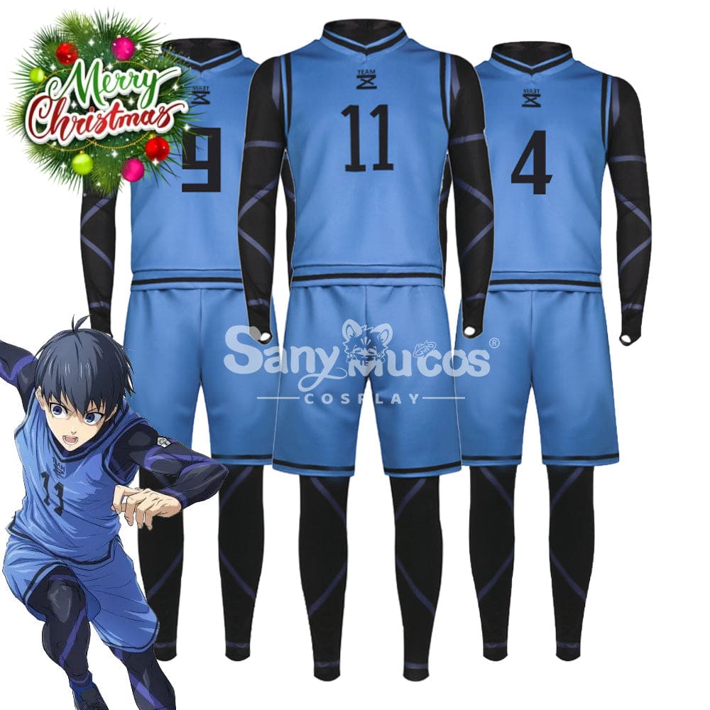 【In Stock】Anime Blue Lock Cosplay Team Z Football Jersey Costume Costumes