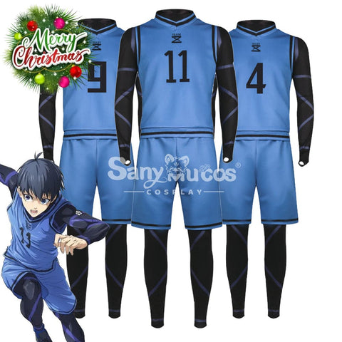 【In Stock】Anime Blue Lock Cosplay Team Z Football Jersey Costume Costumes