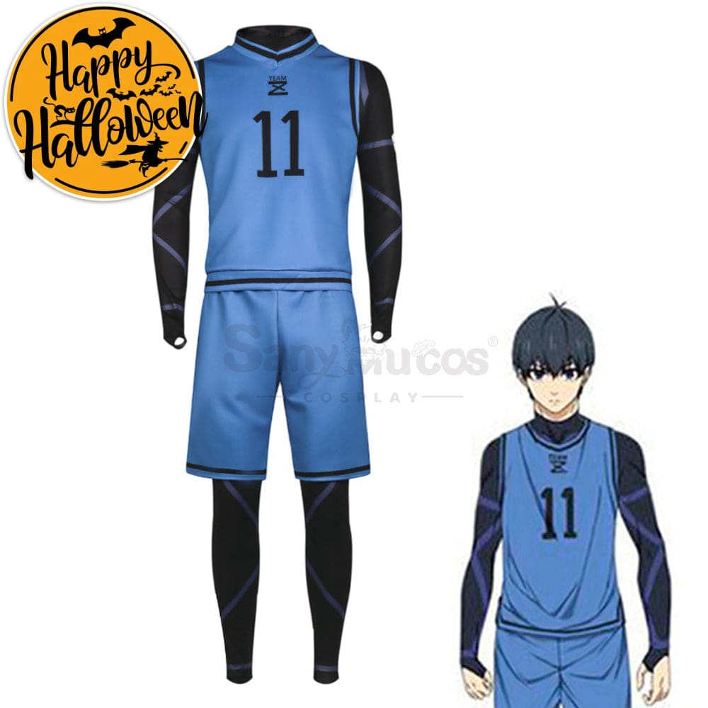 【In Stock】Anime Blue Lock Cosplay Team Z Football Jersey Costume Isagi Yoichi / S Costumes