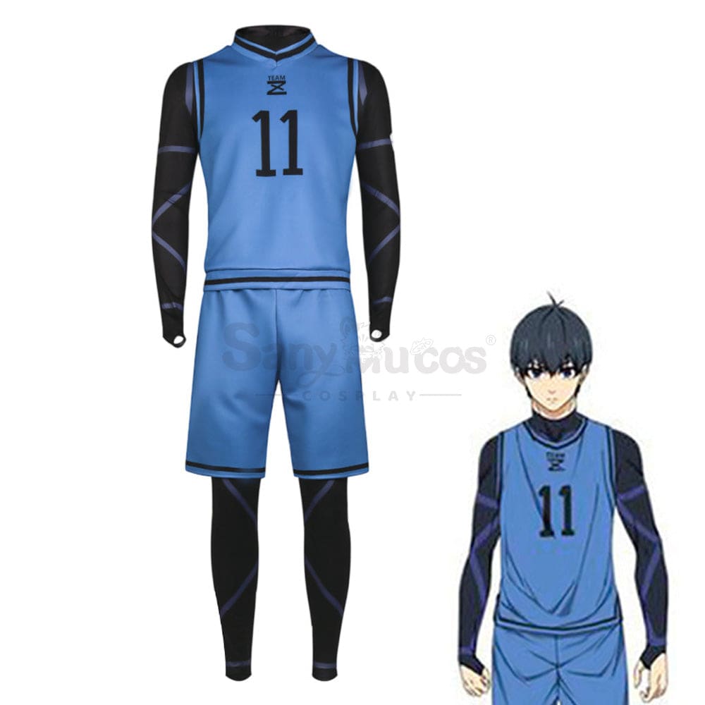 【In Stock】Anime Blue Lock Cosplay Team Z Football Jersey Costume Isagi Yoichi / S Costumes