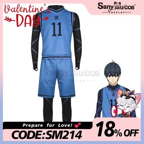 【In Stock】Anime Blue Lock Cosplay Team Z Football Jersey Costume Isagi Yoichi / S Costumes