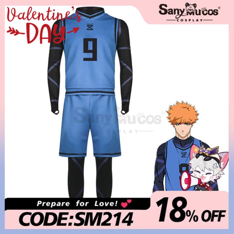 【In Stock】Anime Blue Lock Cosplay Team Z Football Jersey Costume Rensuke Kunigami / S Costumes