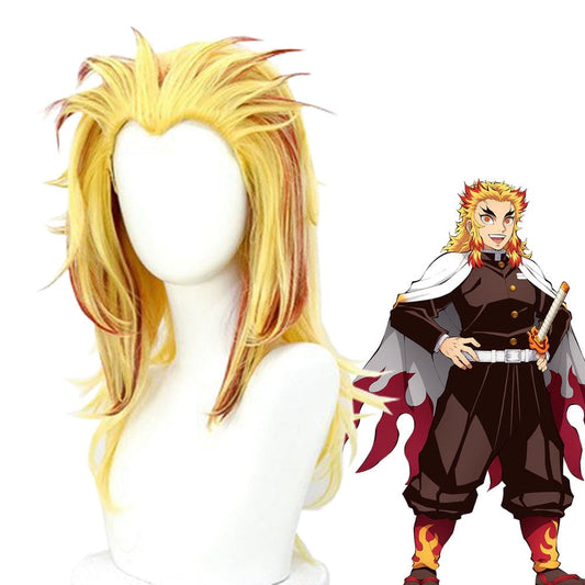 【In Stock】Anime Bungo Stray Dogs Cosplay Rengoku Kyoujurou Wig Wigs 1000