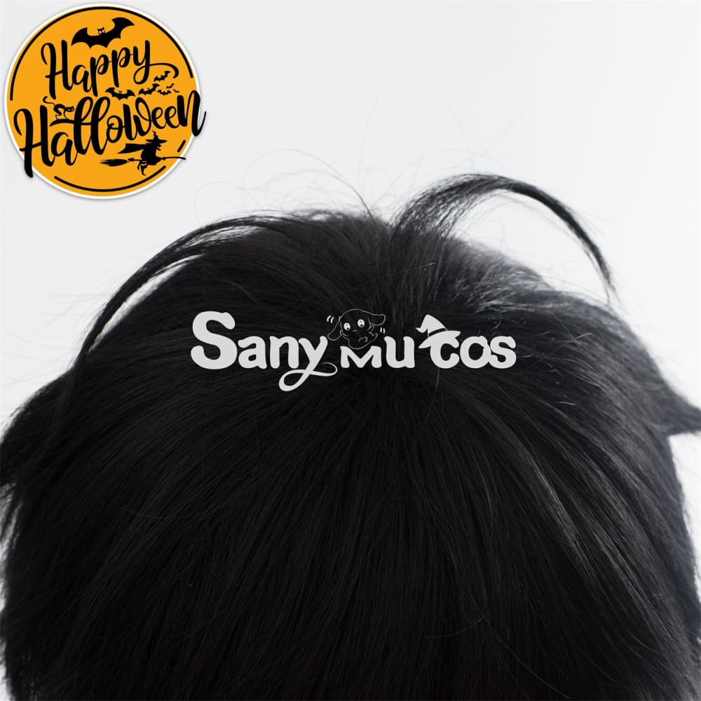 Anime Bungo Stray Dogs Cosplay Ryunosuke Akutagawa Black and Gray Gradient Short Cosplay Wig