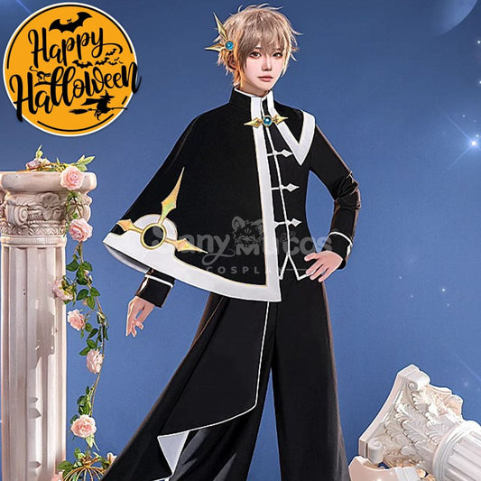 【In Stock】Anime Card Captor Sakura Cosplay Syaoran Li Black And White Suit Cosplay Costume Cosplay Costumes 1000