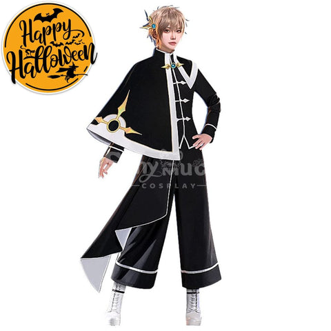 【In Stock】Anime Card Captor Sakura Cosplay Syaoran Li Black And White Suit Cosplay Costume Cosplay Costumes