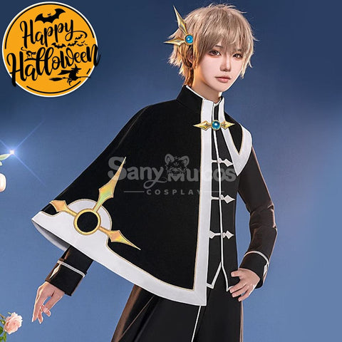【In Stock】Anime Card Captor Sakura Cosplay Syaoran Li Black And White Suit Cosplay Costume Cosplay Costumes
