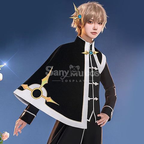 【In Stock】Anime Card Captor Sakura Cosplay Syaoran Li Black And White Suit Cosplay Costume Cosplay Costumes