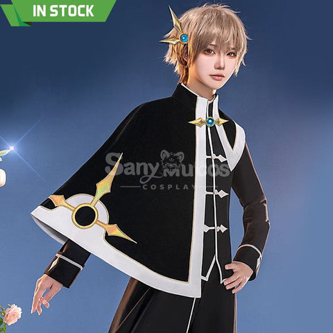 【In Stock】Anime Card Captor Sakura Cosplay Syaoran Li Black And White Suit Cosplay Costume Cosplay Costumes