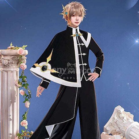【In Stock】Anime Card Captor Sakura Cosplay Syaoran Li Black And White Suit Cosplay Costume Cosplay Costumes