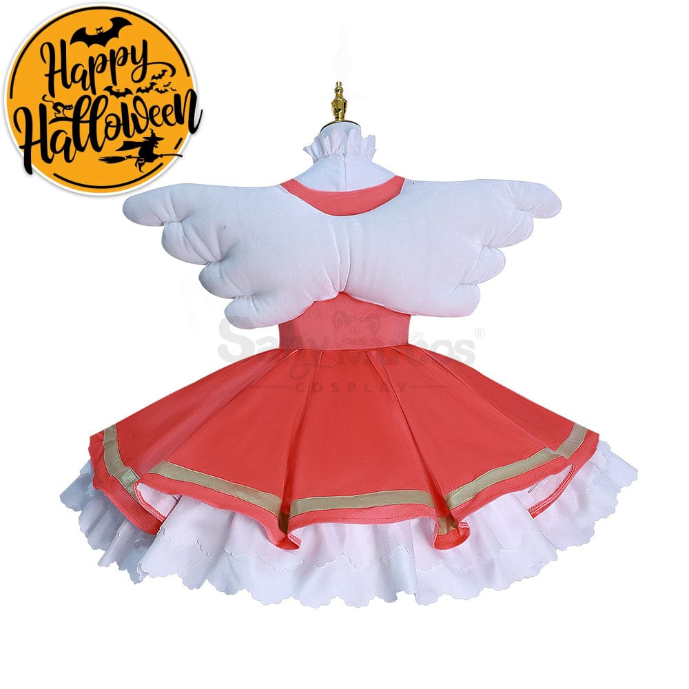 【In Stock】Anime Cardcaptor Sakura Cosplay Kinomoto Battle Suit Costume Plus Size Costumes