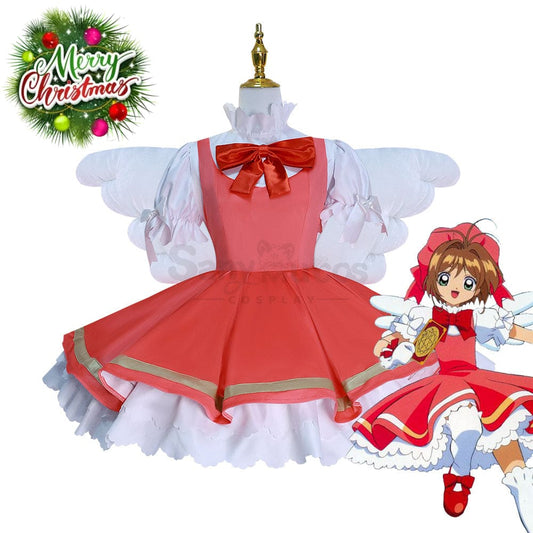 【In Stock】Anime Cardcaptor Sakura Cosplay Kinomoto Battle Suit Costume Plus Size Costumes 1000