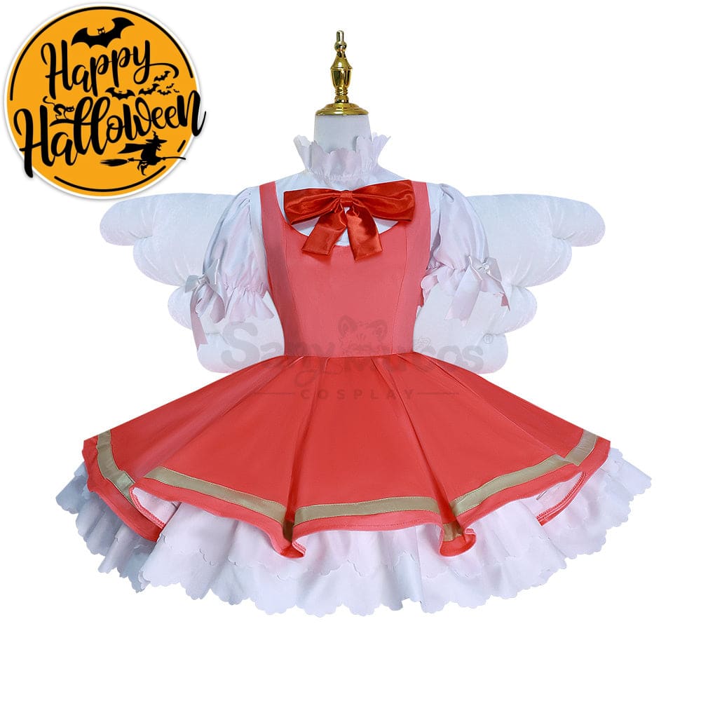 【In Stock】Anime Cardcaptor Sakura Cosplay Kinomoto Battle Suit Costume Plus Size Costumes